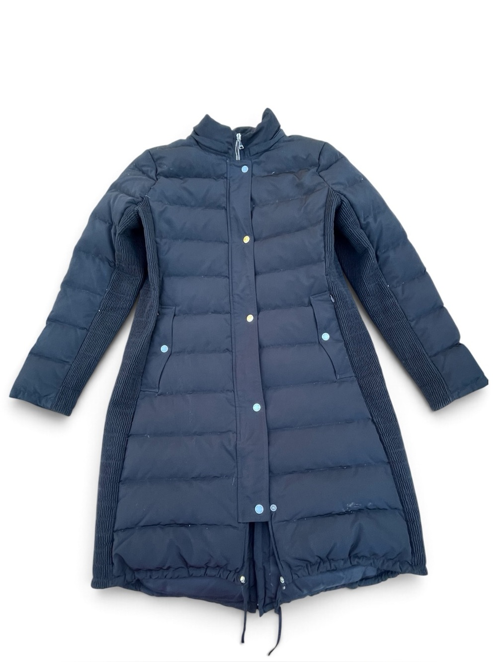 EXPRESS Black Longline Down Puffer Jacket Size L
